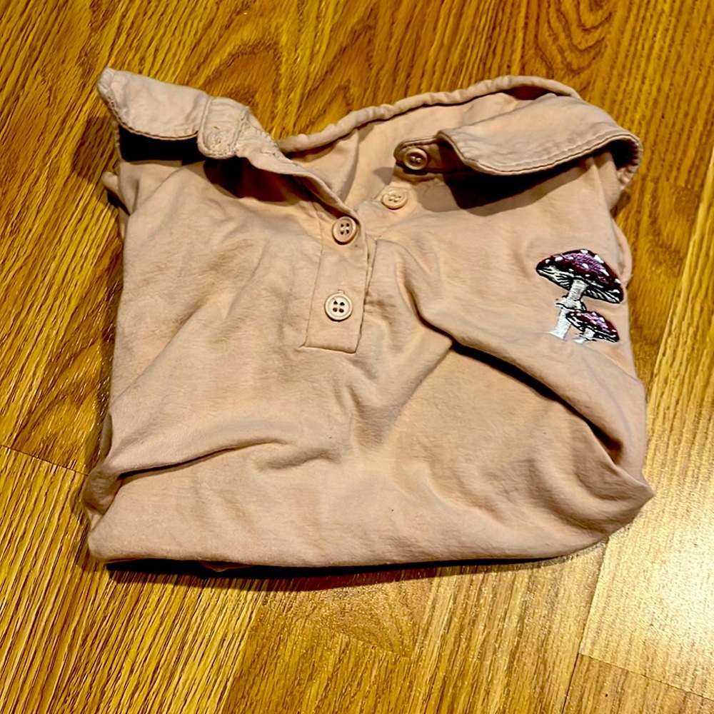 cute crop mushroom top